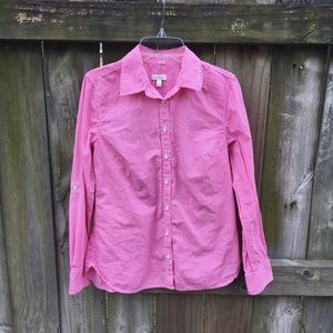 Talbots Pink Gingham Button Down